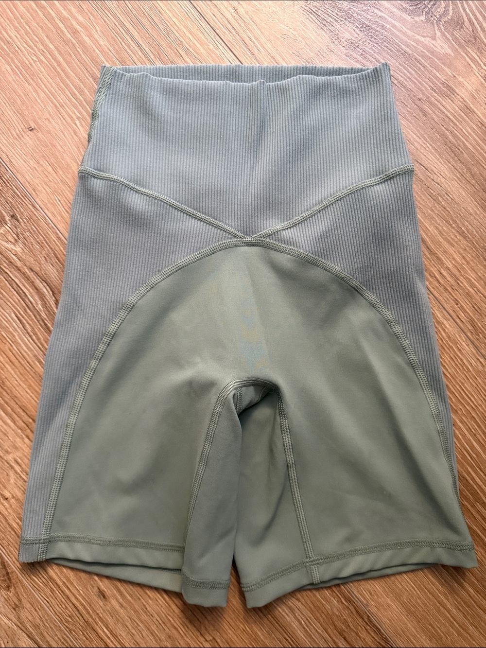 Offline Aerie Olive Green High-Rise Bike Shorts